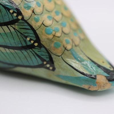 Signed Sermel Paper Mache Tonala, Mexican Bird Sculpture