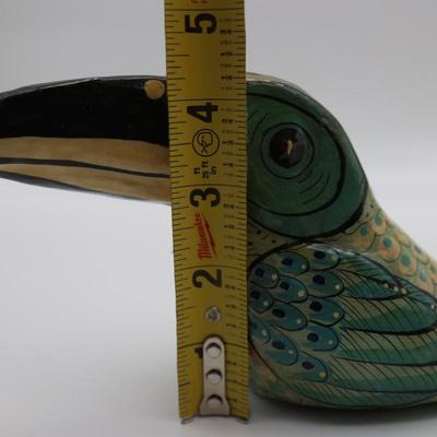 Signed Sermel Paper Mache Tonala, Mexican Bird Sculpture