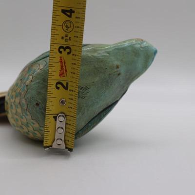 Signed Sermel Paper Mache Tonala, Mexican Bird Sculpture