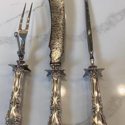 Silver- carving set with sharpener
