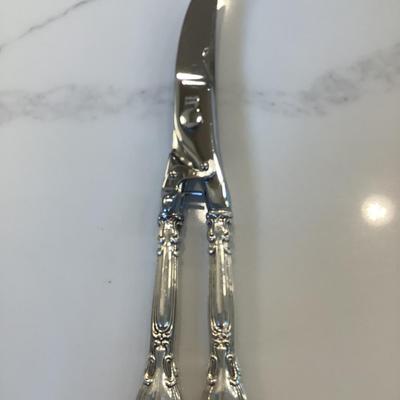 Silver- poultry scissors