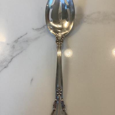 Silver- pierced table spoon