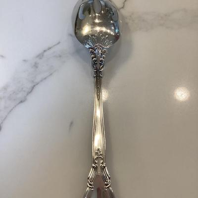 Silver- pierced table spoon