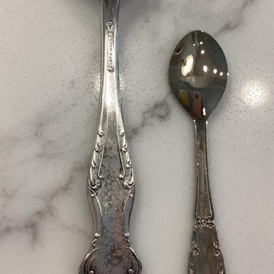 Silver- demitasse & salt spoon