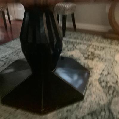 GDC star pattern veneer round table 30”H 56”diameter
