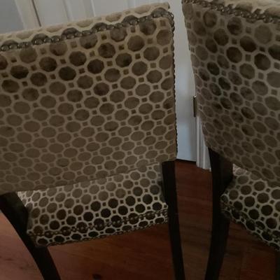 Matching chairs 36”H 19”W 22”depth