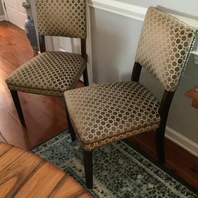 Matching chairs 36”H 19”W 22”depth