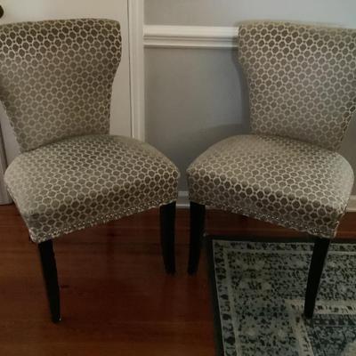 Matching chairs 36”H 23”W 18”depth