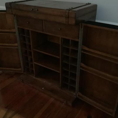 Vanguard Bar Cabinet 43”H 36”L closed 72”L open 18”depth