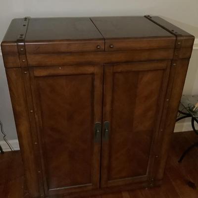 Vanguard Bar Cabinet 43”H 36”L closed 72”L open 18”depth