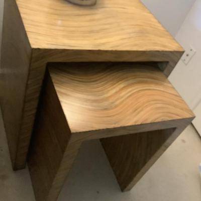 Nesting tables larger- 26”H 22”L 18”depth smaller- 22”H 17.5”L 18”depth