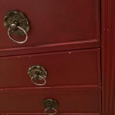 Secretary desk chest 4 drawer 39”H 41”L 21”depth