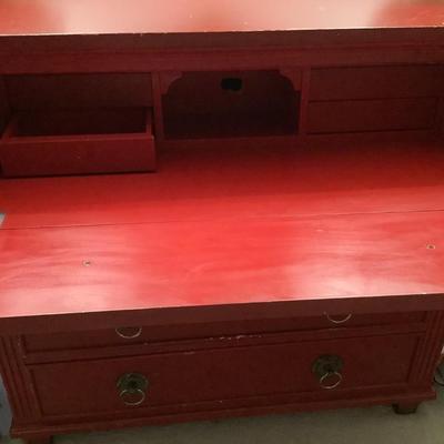 Secretary desk chest 4 drawer 39”H 41”L 21”depth