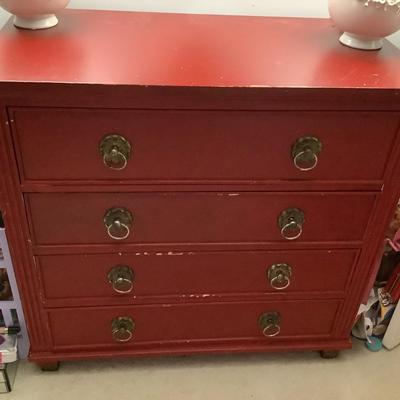 Secretary desk chest 4 drawer 39”H 41”L 21”depth