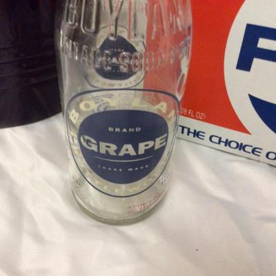 Fiesta Ice Bucket, Pepsi Bottles in Cardboard Carrier, Grape Pop Bottle