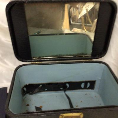 Vintage Makeup Case, Book, World Cup Stamp Collection