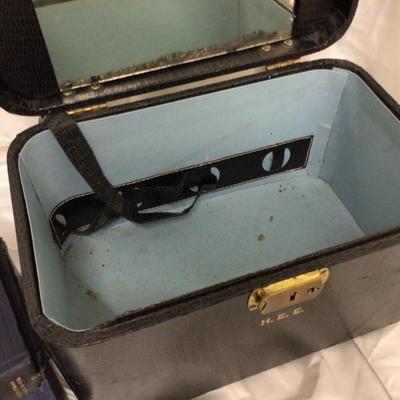 Vintage Makeup Case, Book, World Cup Stamp Collection