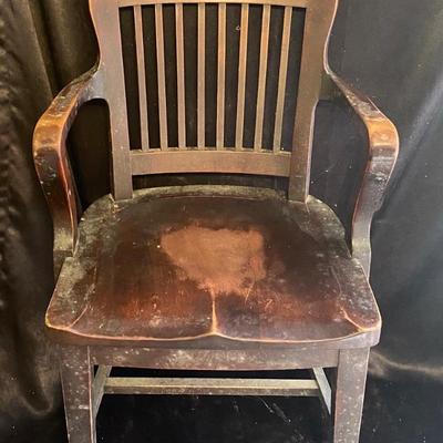 Vintage Wooden Office Chair