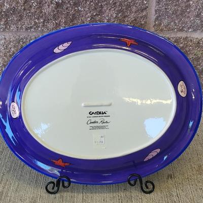 2003 Candace Reider Catzilla Oval Platter