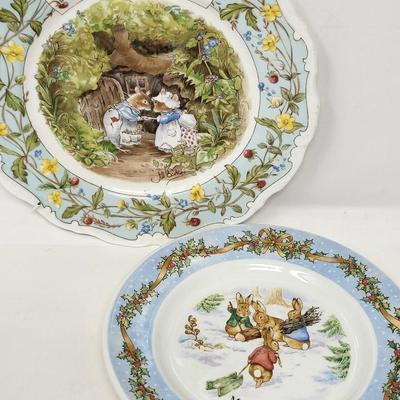 Brambly Hedge Royal Daulton & Betrix Potter Wedgewood Plates