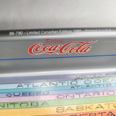 Coca-Cola Tin Trays 1973, Expo 1986 + 4 Tumblers