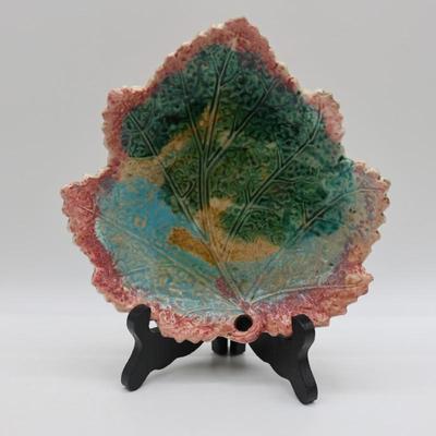 Two MAJOLICA Leaf Dishes (2)