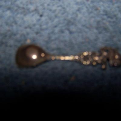 LOT 1 WONDERFUL VINTAGE STERLING SALT SPOONS in BOX