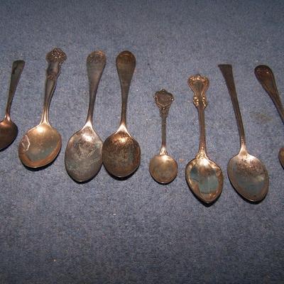 LOT 3 MISC STERLING SPOONS