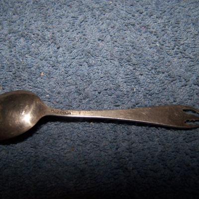 LOT 5 SOUVENIR STERLING SPOONS BOSTON/2 GLACIER/LA/OH