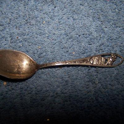 LOT 5 SOUVENIR STERLING SPOONS BOSTON/2 GLACIER/LA/OH