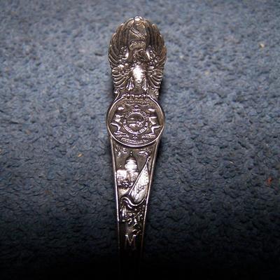 LOT 6 GREAT VINTAGE SOUVENIR STERLING SPOONS 2 MO/MEX