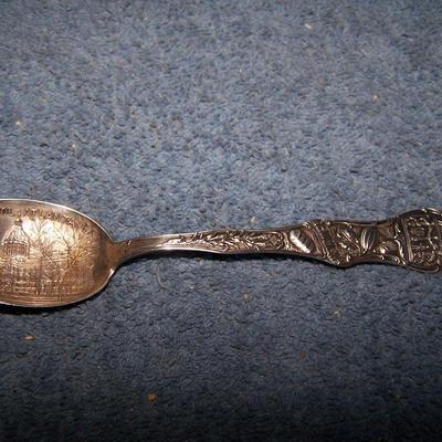 LOT 7 THREE VINTAGE SOUVENIR STERLING SPOONS SAN DIEGO/MO/GA