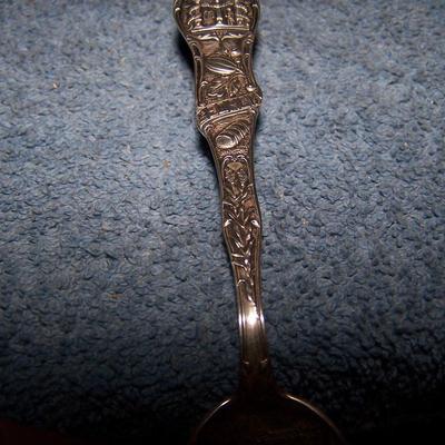 LOT 7 THREE VINTAGE SOUVENIR STERLING SPOONS SAN DIEGO/MO/GA