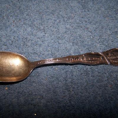 LOT 7 THREE VINTAGE SOUVENIR STERLING SPOONS SAN DIEGO/MO/GA