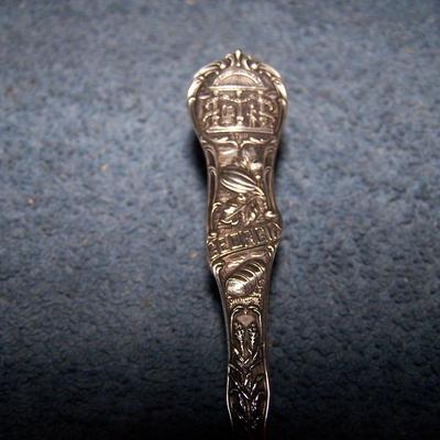 LOT 7 THREE VINTAGE SOUVENIR STERLING SPOONS SAN DIEGO/MO/GA