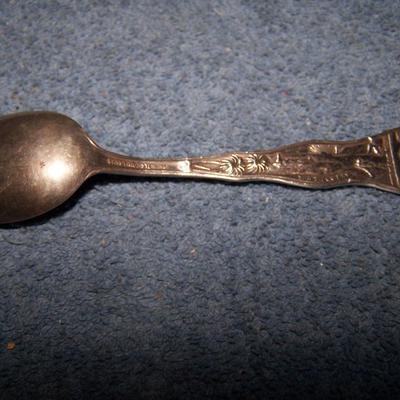 LOT 7 THREE VINTAGE SOUVENIR STERLING SPOONS SAN DIEGO/MO/GA