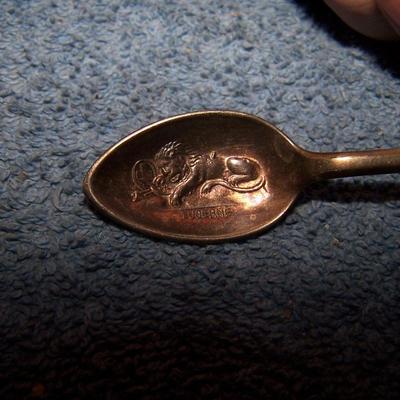 LOT 11 WONDERFUL VINTAGE ADVERTISING SOUVENIR SPOONS DENNIS MENACE/KFNF/WALKER'S/ROLEX-2/LOG CABIN
