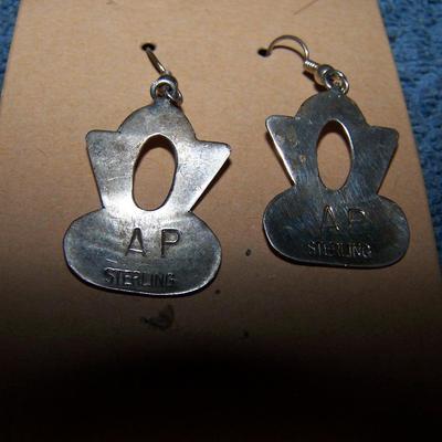 LOT 12 BEAUTIFUL NATIVE AMERICAN STERLING & STONES JEWELRY