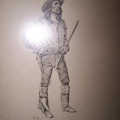 LOT 21 VINTAGE CHARLES RUSSELL PRINTS WESTERN/MOUNTAIN MEN