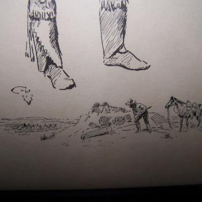 LOT 21 VINTAGE CHARLES RUSSELL PRINTS WESTERN/MOUNTAIN MEN