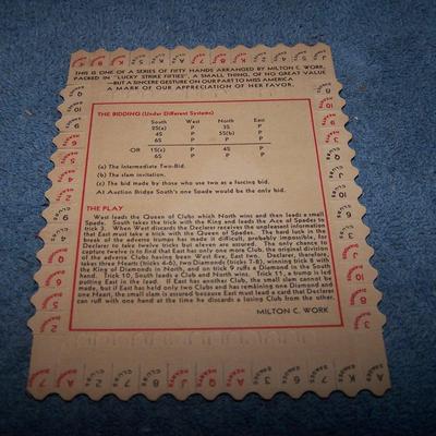 LOT 27 GREAT VINTAGE LUCKY STRIKE BRIDGE GAME CARDS