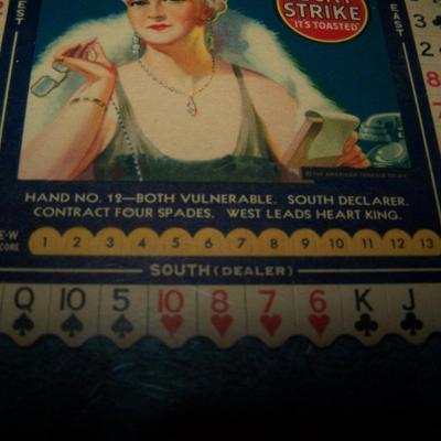 LOT 27 GREAT VINTAGE LUCKY STRIKE BRIDGE GAME CARDS