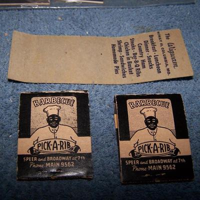 LOT 43 GREAT VINTAGE SPECIALTY BLACK AMERICANA & PIN UP MATCHBOOK COVERS
