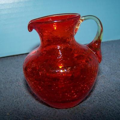 LOT 44 LOVELY COLORFUL ART GLASS--CAT