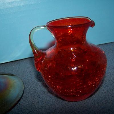 LOT 44 LOVELY COLORFUL ART GLASS--CAT