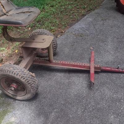 Ride-On Two-Wheel Sulky Implement