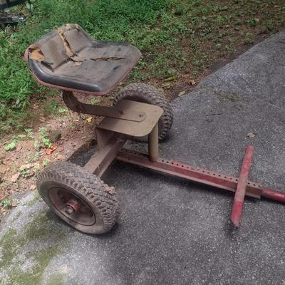 Ride-On Two-Wheel Sulky Implement
