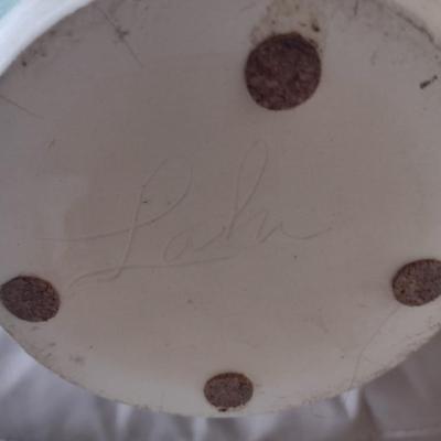 Hand Thrown Pottery Floor Jug Signed by Artist Lahr