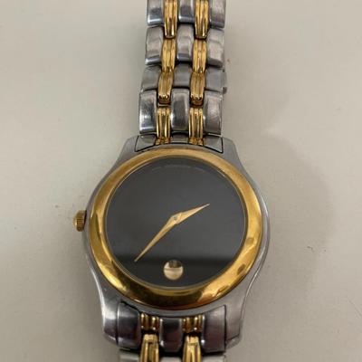 Vintage Movado Museum Unisex Two-Tone Quartz Bracelet Watch