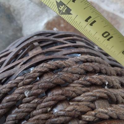 Large Rope and Rattan Weave Basket